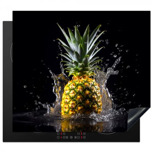 Protezione piano induzione - Ananas - Frutta - Acqua - Piante - Nero