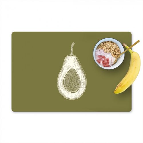 Tovagliette - Avocado - Minimalista - Illustrazione - Verde