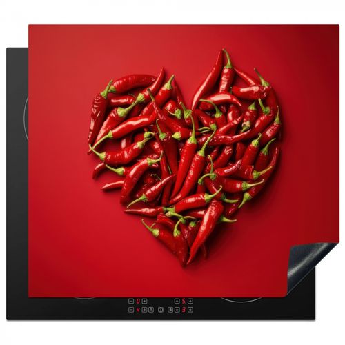 Protezione piano induzione - Peperoni - Rossi - Cuore