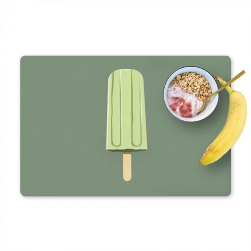 Tovagliette - Verde - Gelato all'acqua - Bastoncino - Illustrazione