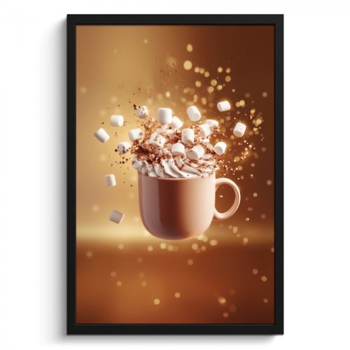 KitchenYeah - Cucina - Cornice per foto - Cioccolato - Bevanda - Caldo - Marrone
