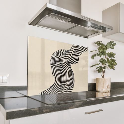 Parafango in alluminio - Ondulato - Linee - Astratto - Silhouette