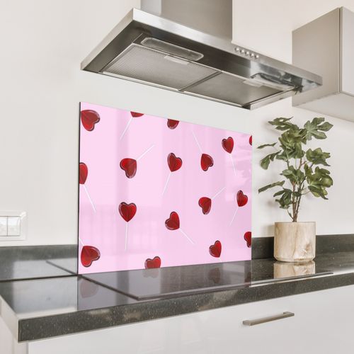 Parafango in alluminio - Rosa - Cuore - Lecca-lecca - Caramella
