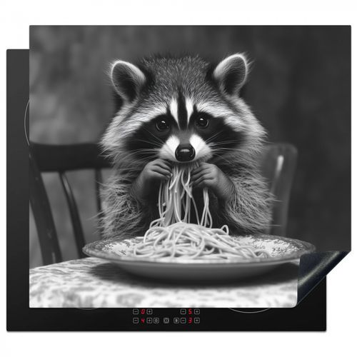Protezione piano induzione - Procione - Carino - Pasta - Tovaglia - Nero - Bianco