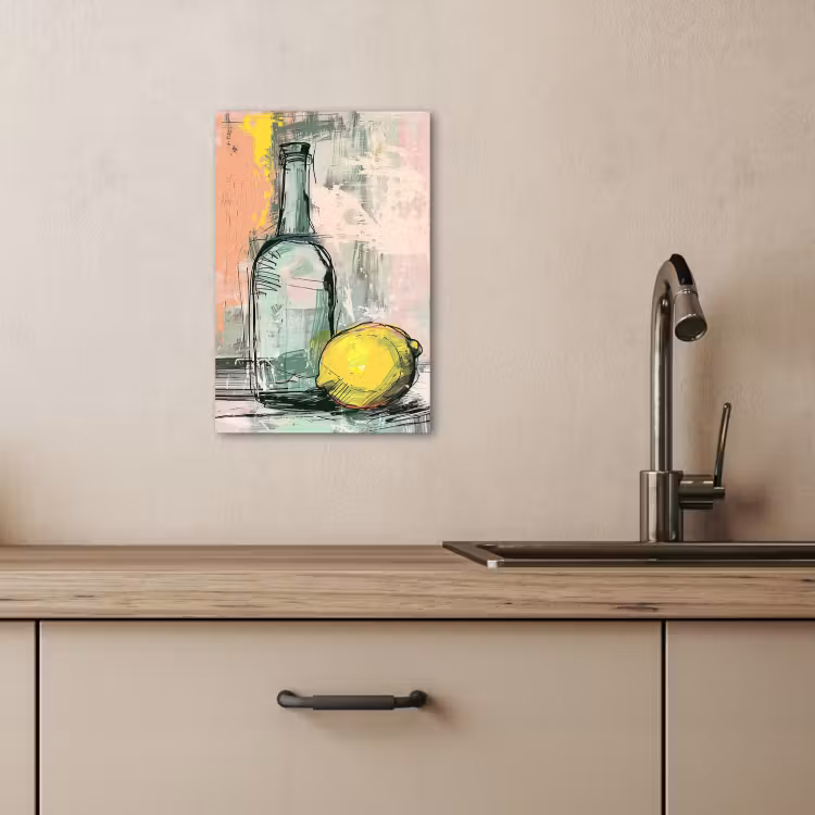 Dipinti su tela - Natura morta con limone — 2