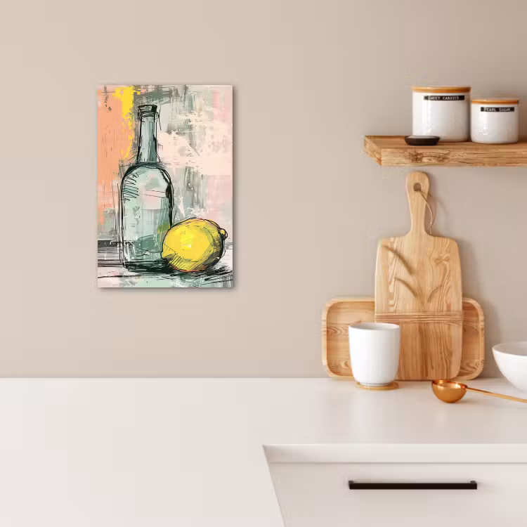 Dipinti su tela - Natura morta con limone — 4