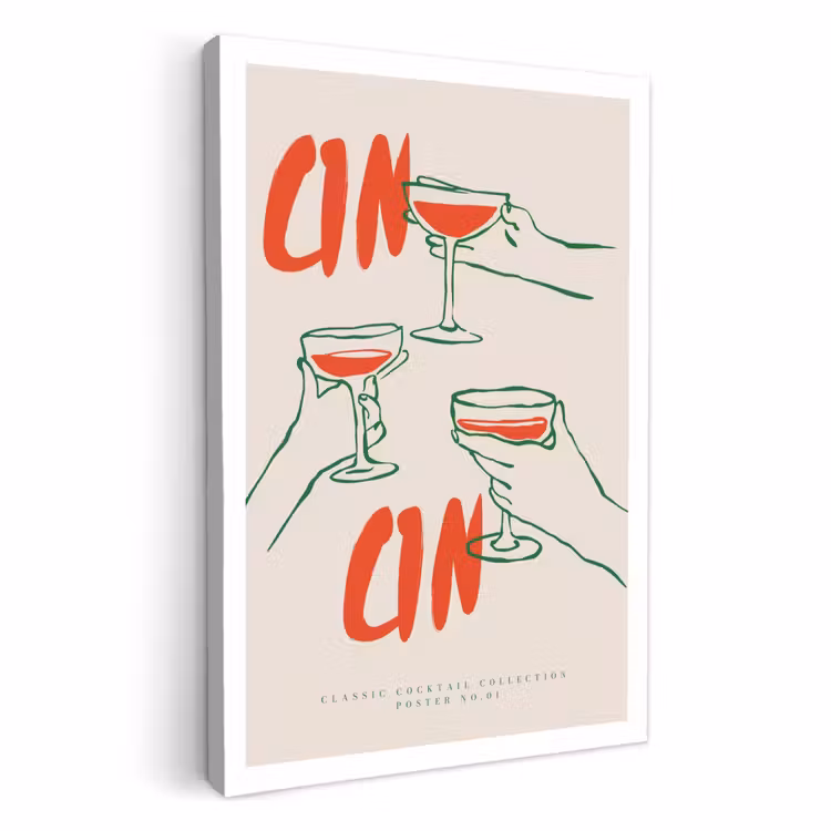 Dipinti su tela - Trio di cocktail — 1