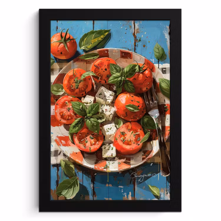 KitchenYeah - Cucina - Cornice per foto - Caprese su tela — 1