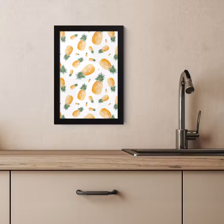 KitchenYeah - Cucina - Cornice per foto - Ananas acquarello — 4