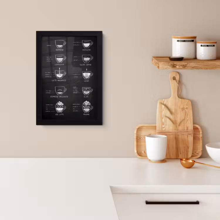 KitchenYeah - Cucina - Cornice per foto - Piatto di variazioni di caffè — 4