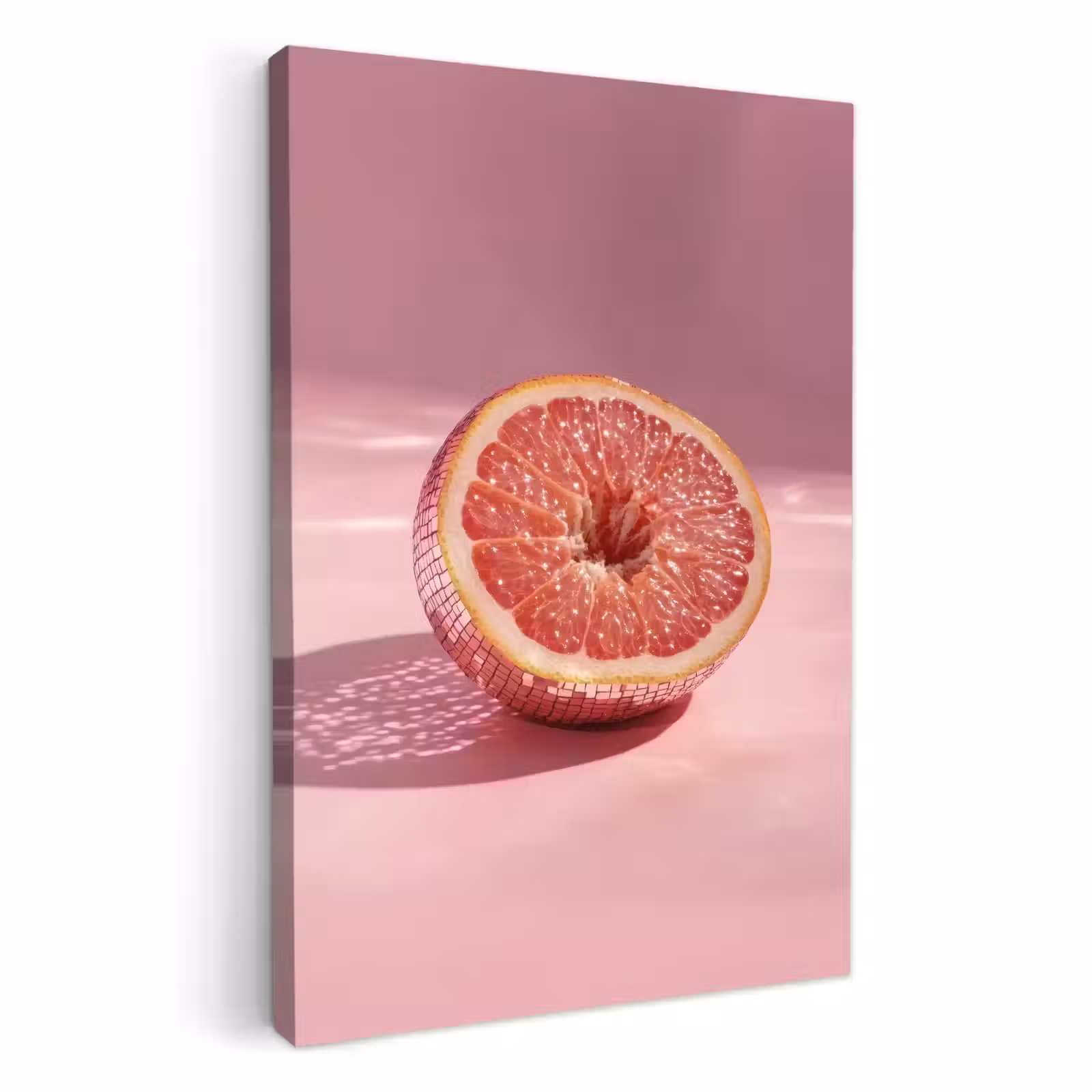 Dipinti su tela - Pompelmo - Rosa - Disco - Lucido — 1