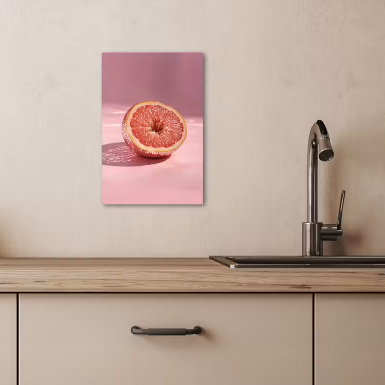 Dipinti su tela - Pompelmo - Rosa - Disco - Lucido — 3