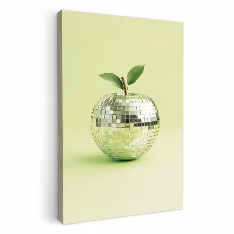 Dipinti su tela - Verde - Discoteca - Decorazione - Mela — 4