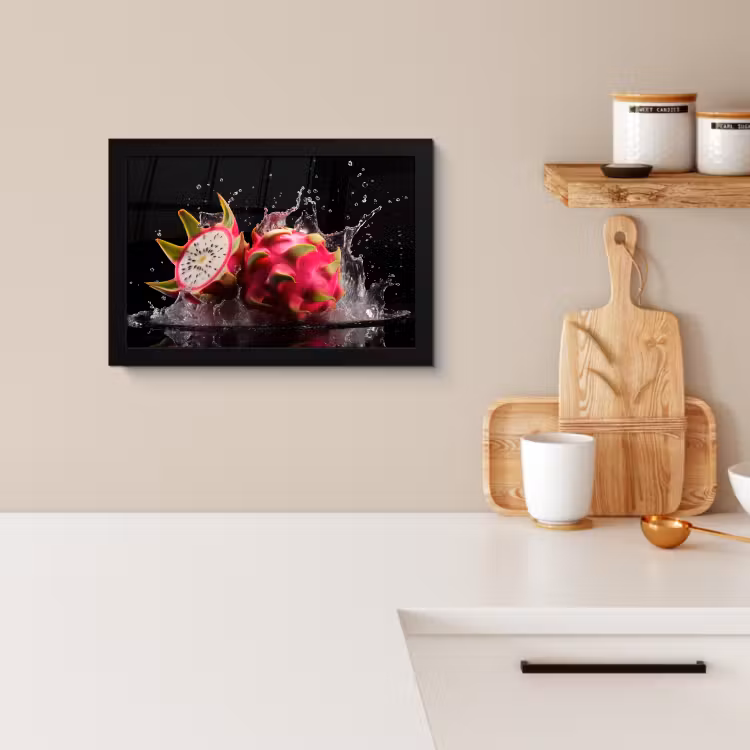 KitchenYeah - Cucina - Cornice per foto - Frutto del drago - Nero - Acqua - Frutto - Frutta — 2