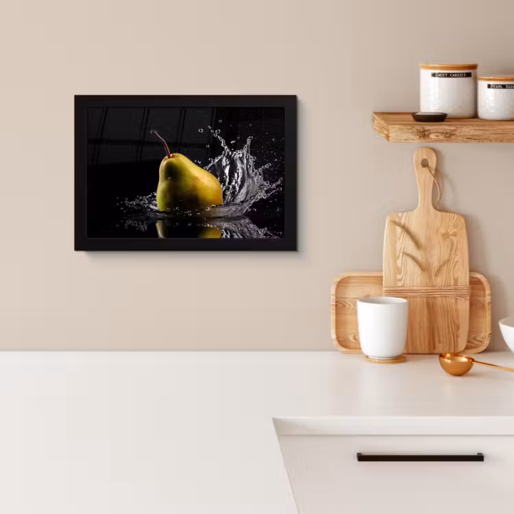 KitchenYeah - Cucina - Cornice per foto - Pera - Frutta - Acqua - Nero — 2