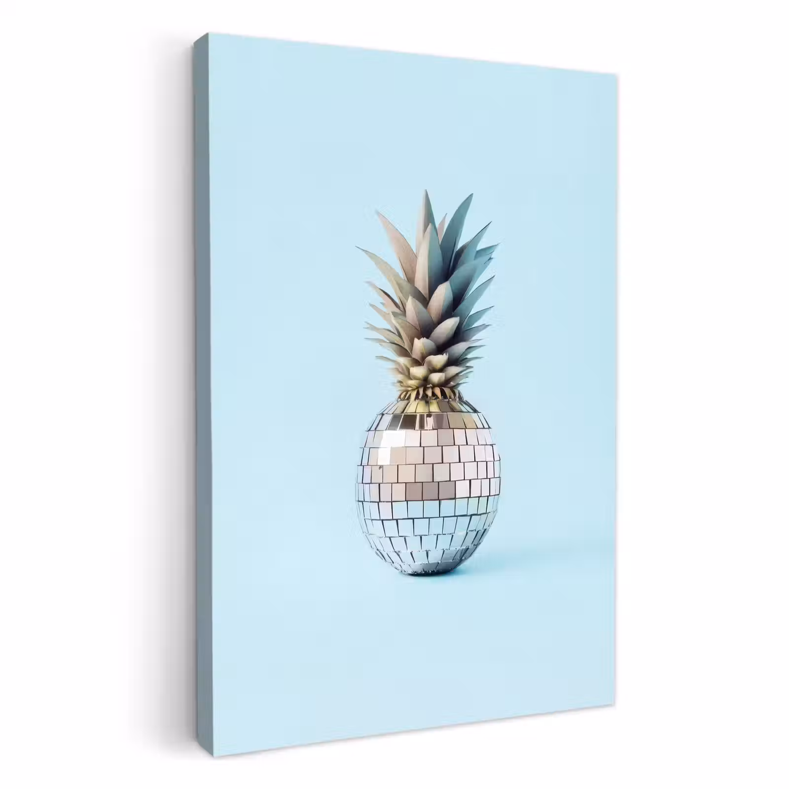 Dipinti su tela - Blu - Ananas - Disco - Discoball — 1