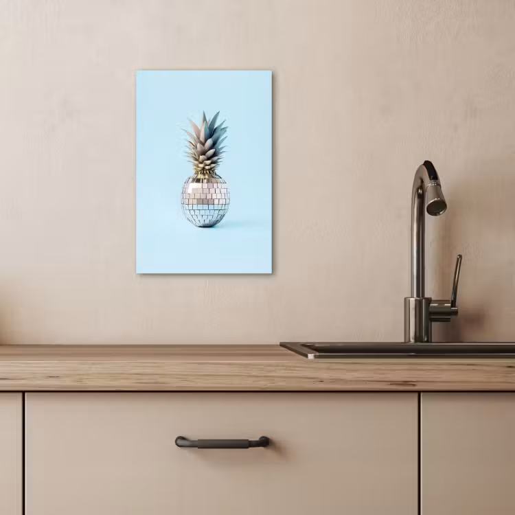 Dipinti su tela - Blu - Ananas - Disco - Discoball — 4