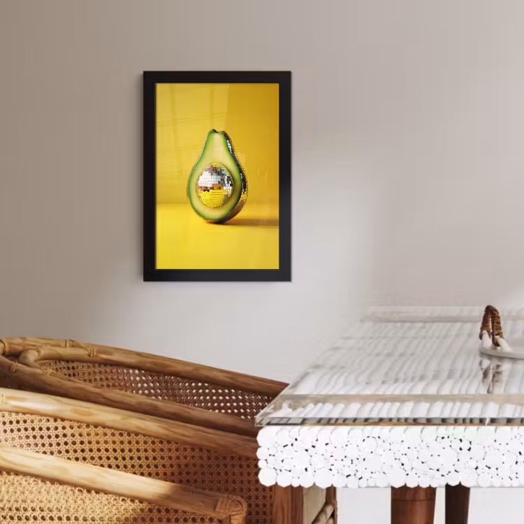KitchenYeah - Cucina - Cornice per foto - Avocado - Discoball - Giallo - Brillantini — 3