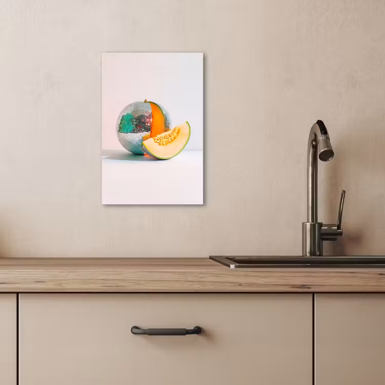 Dipinti su tela - Disco - Discoball - Melone - Pastello — 2