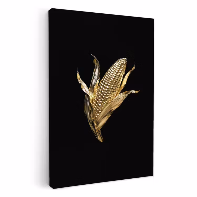 Dipinti su tela - Mais - Cibo - Oro - Nero — 1