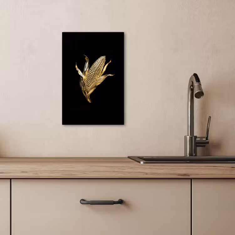 Dipinti su tela - Mais - Cibo - Oro - Nero — 2