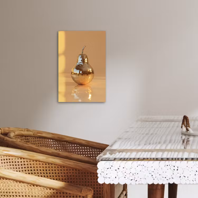Dipinti su tela - Oro - Disco - Glitter - Pera — 4