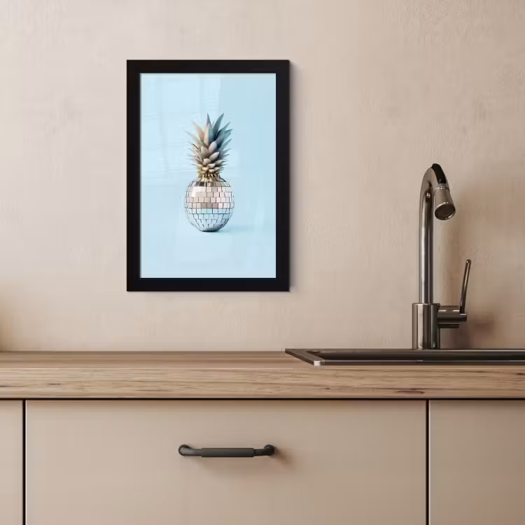 KitchenYeah - Cucina - Cornice per foto - Blu - Ananas - Disco - Discoball — 3