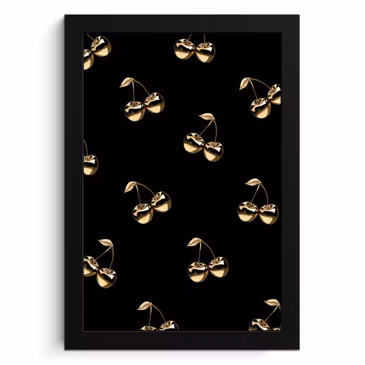 KitchenYeah - Cucina - Cornice per foto - Motivo - Ciliegio - Oro - Cromo — 1