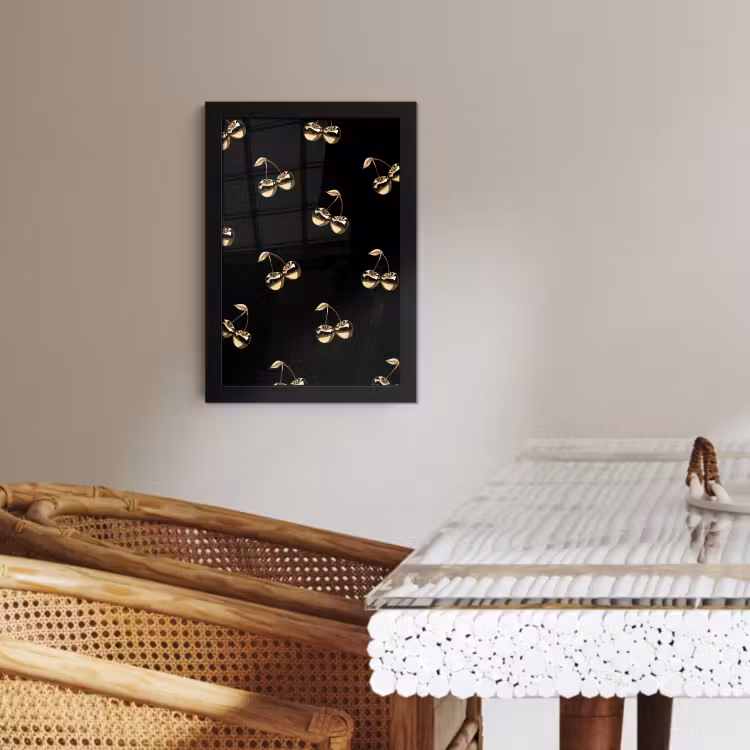 KitchenYeah - Cucina - Cornice per foto - Motivo - Ciliegio - Oro - Cromo — 3
