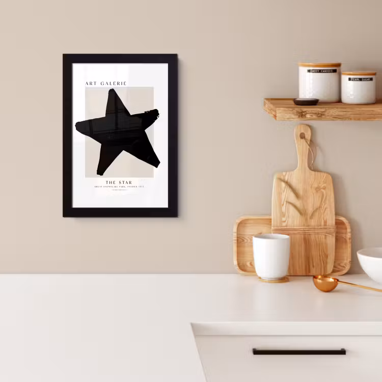 KitchenYeah - Cucina - Cornice per foto - Stelle - Nero - Natale - Feste — 4