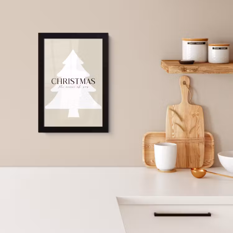 KitchenYeah - Cucina - Cornice per foto - Albero di Natale - Japandi - Natale - Beige — 2