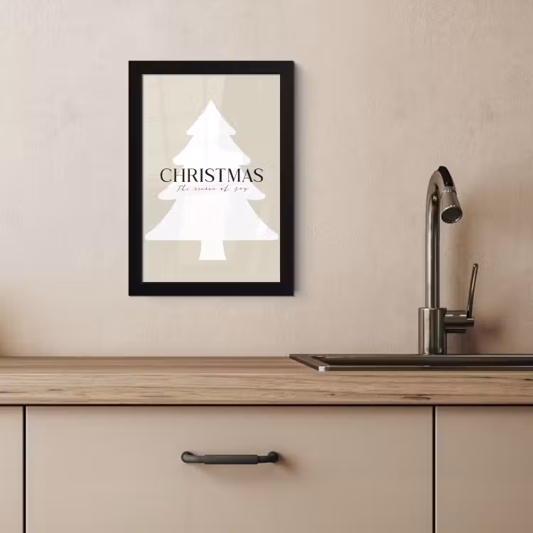 KitchenYeah - Cucina - Cornice per foto - Albero di Natale - Japandi - Natale - Beige — 3