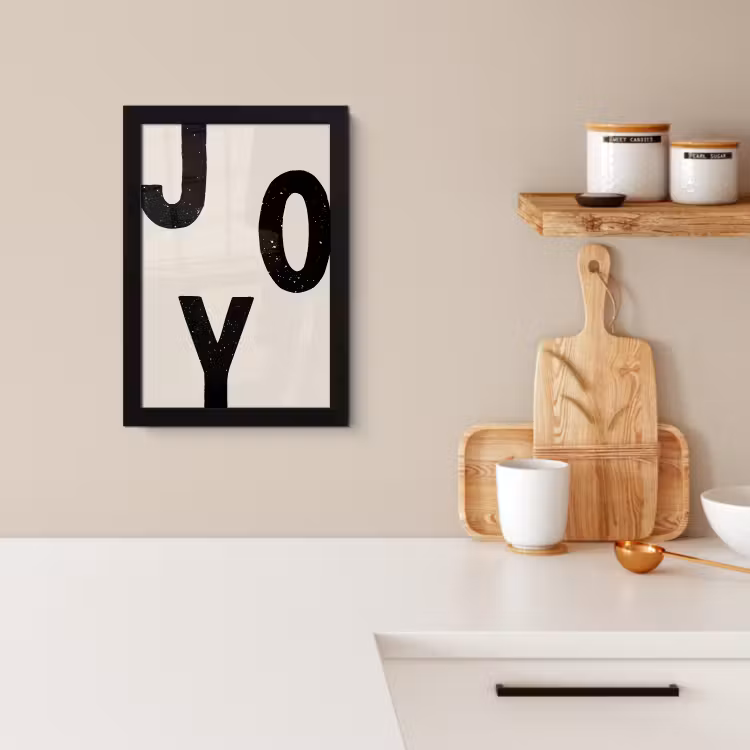 KitchenYeah - Cucina - Cornice per foto - Natale - Citazione - Gioia - Nero - Feste — 2
