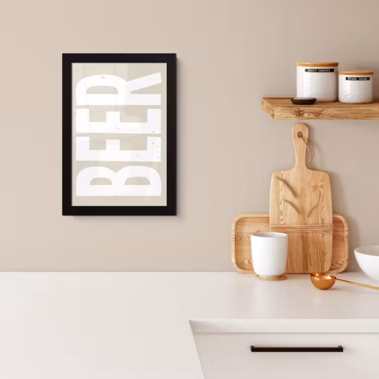 KitchenYeah - Cucina - Cornice per foto - Orso - Japandi - Beige - Decorazione — 2