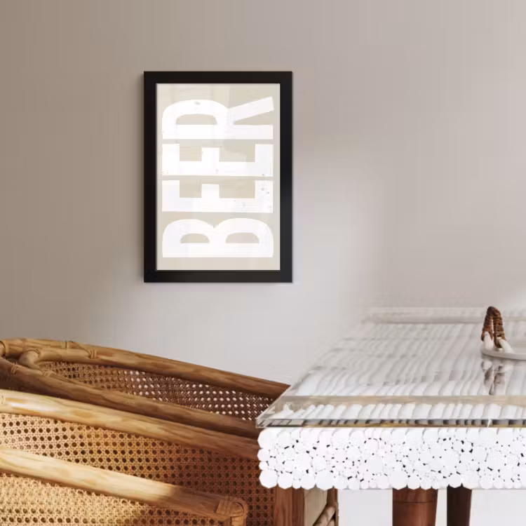 KitchenYeah - Cucina - Cornice per foto - Orso - Japandi - Beige - Decorazione — 3
