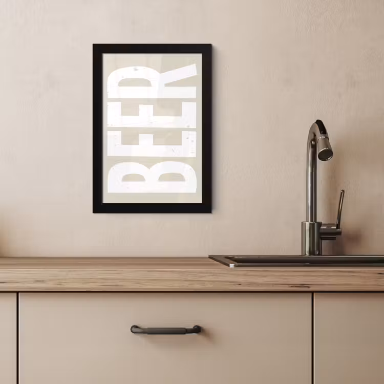 KitchenYeah - Cucina - Cornice per foto - Orso - Japandi - Beige - Decorazione — 4