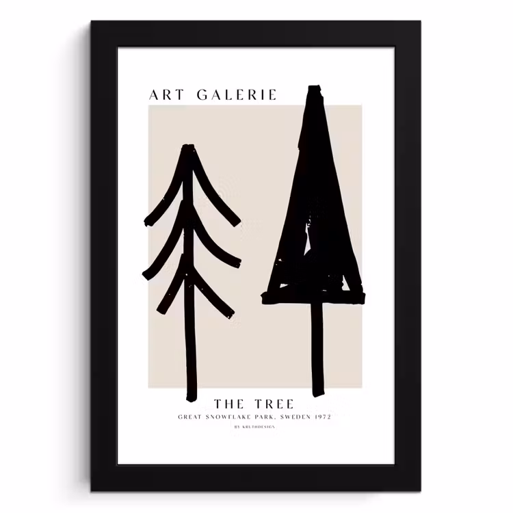 KitchenYeah - Cucina - Cornice per foto - Alberi - Natale - Nero - Festa — 1