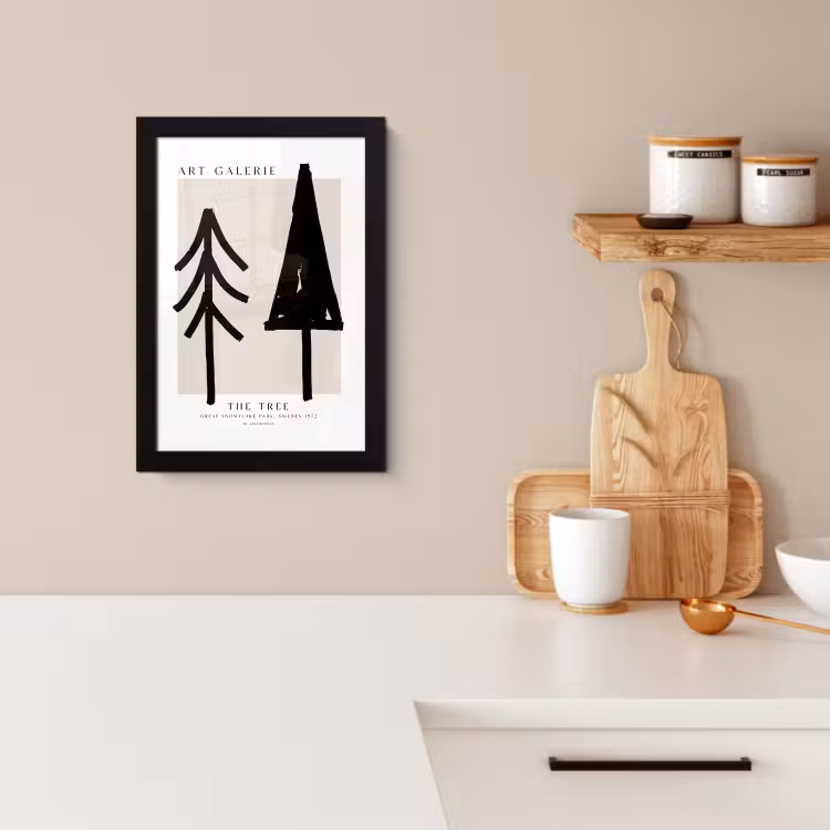 KitchenYeah - Cucina - Cornice per foto - Alberi - Natale - Nero - Festa — 2
