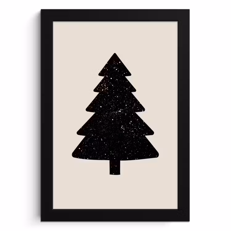 KitchenYeah - Cucina - Cornice per foto - Albero di Natale - Nero - Vacanze - Beige — 1