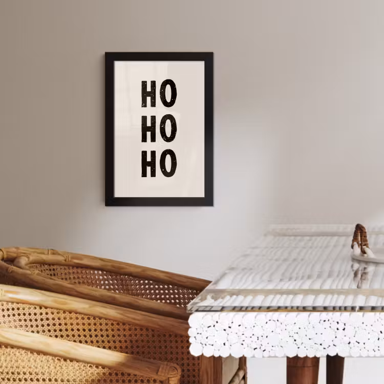 KitchenYeah - Cucina - Cornice per foto - Natale - Ho ho ho - Proverbi - Beige - Babbo Natale — 2
