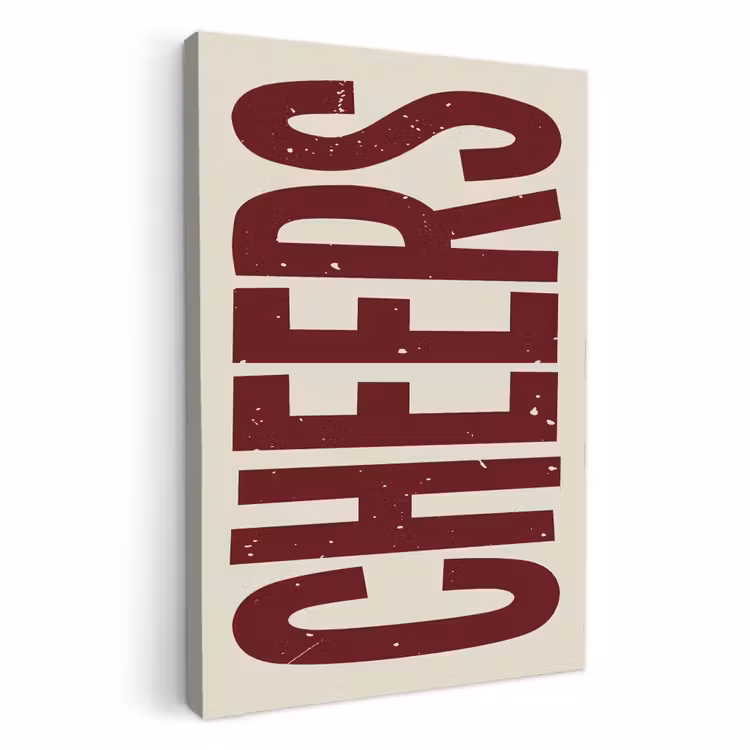 Dipinti su tela - Rosso - Salute - Decorazione - Beige — 1