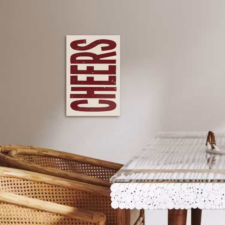 Dipinti su tela - Rosso - Salute - Decorazione - Beige — 3