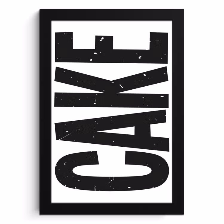 KitchenYeah - Cucina - Cornice per foto - Nero - Torta - Cibo - Decorazione — 1