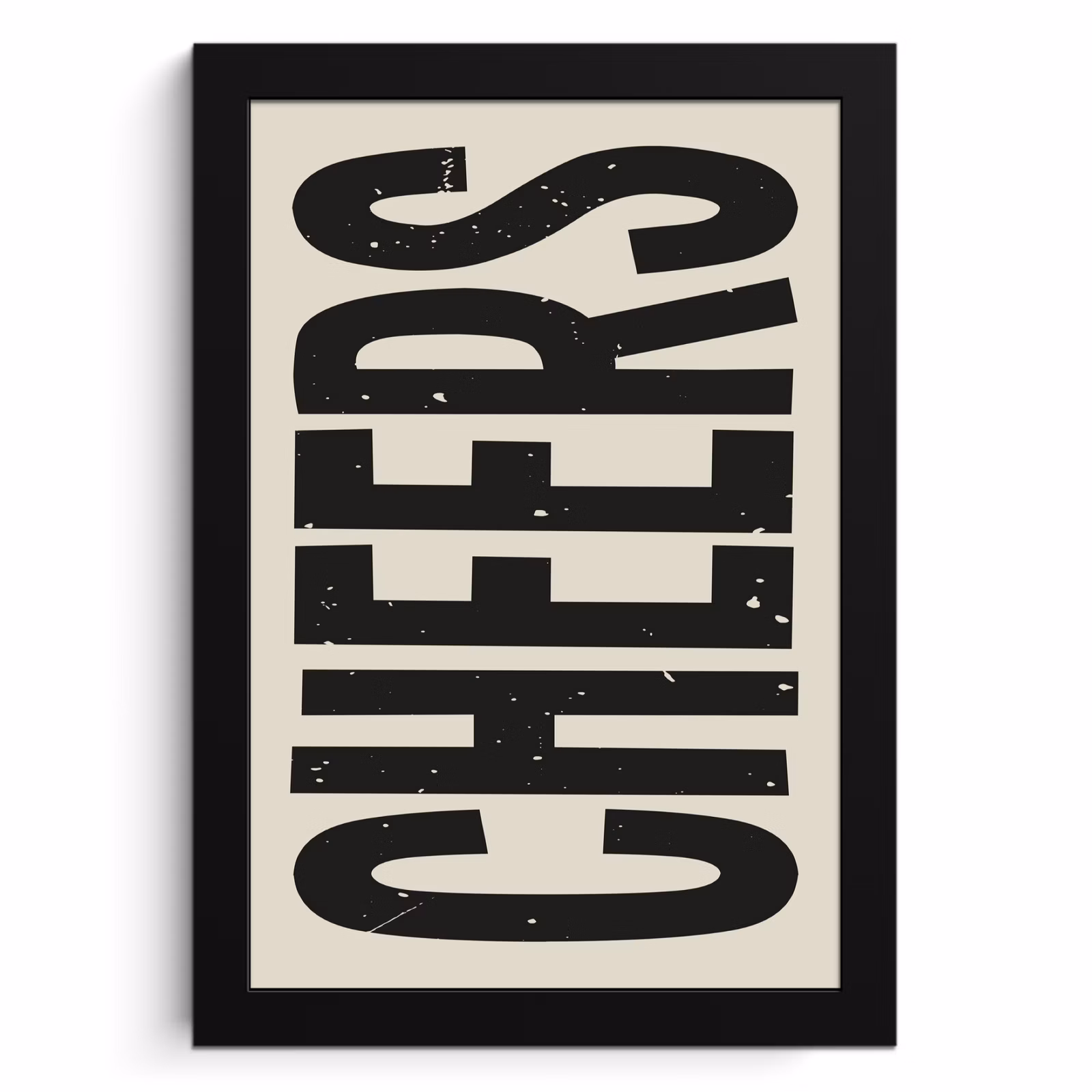 KitchenYeah - Cucina - Cornice per foto - Cheers - Japandi - Nero - Lettere — 1