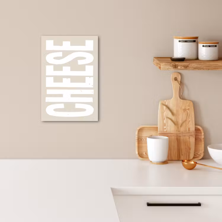 Dipinti su tela - Cibo - Japandi - Formaggio - Decorazione — 3