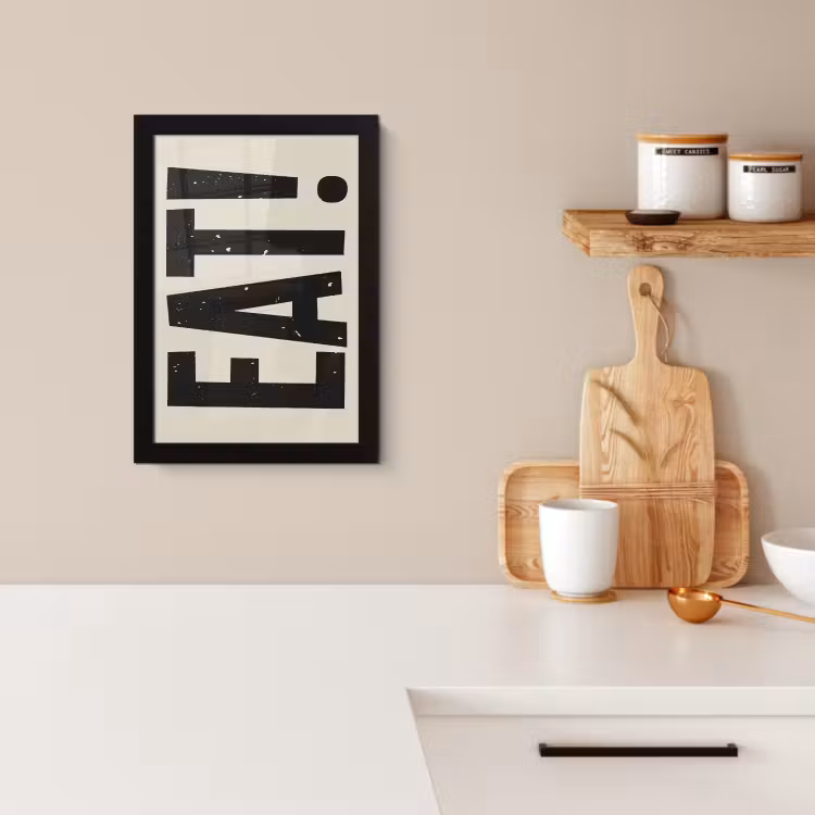 KitchenYeah - Cucina - Cornice per foto - Cibo - nero - Giapponese - Bianco — 3