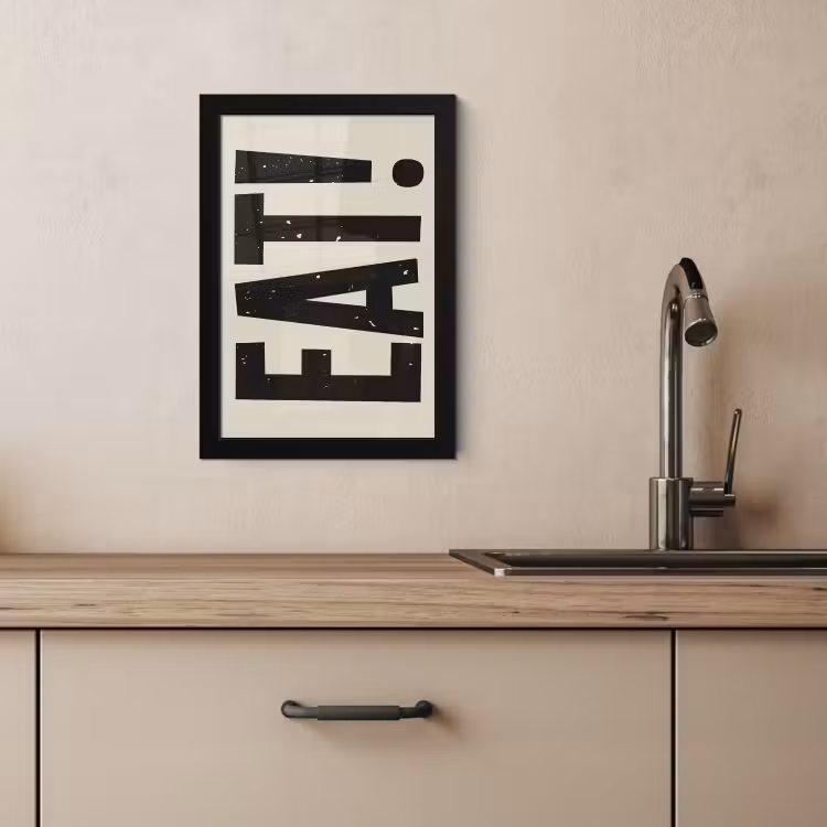 KitchenYeah - Cucina - Cornice per foto - Cibo - nero - Giapponese - Bianco — 4