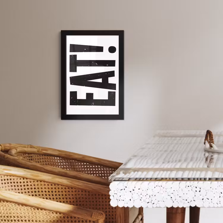 KitchenYeah - Cucina - Cornice per foto - Decorazione - Cibo - Nero - Bianco — 4