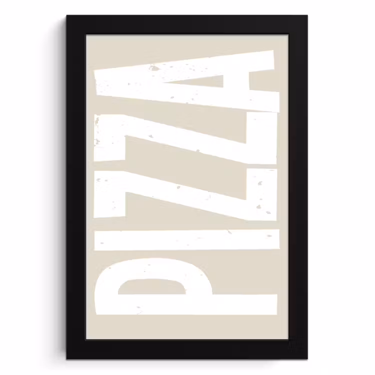 KitchenYeah - Cucina - Cornice per foto - Pizza - Decorazione - Japandi - Bianco — 1