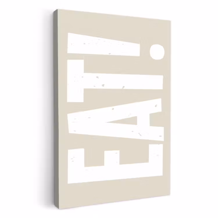 Dipinti su tela - Cibo - Decorazione - Beige - Bianco — 1